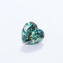 Loose Moissanite Light Green Clean Heart Cut 7.00 MM