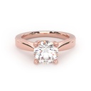 Round Diamond Solitaire Ring For Her