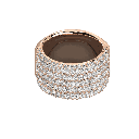 Round Diamond  Wedding Band For Her