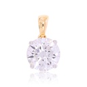  Round Diamond Solitaire Pendant For Her