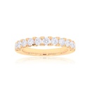 Round Diamond Engagement Band For Her