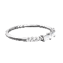  Baguette And Round Cut Diamond Wedding Band For Her