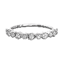 Round Diamond Wedding Band For Her