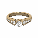  Round Diamond Tigor Prong Set Solitaire Ring 