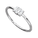  Baguette Cut Diamond 3 Stone For Women