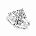 Solid Gold  Wedding Ring Set Unique Matching Ring Anniversary Ring Set Teardrop  Bridal Set Vintage Promise Set