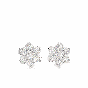  Round Cut Stone Stud Earring For Women