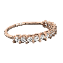  Round Diamond Prong Wedding Band For Women