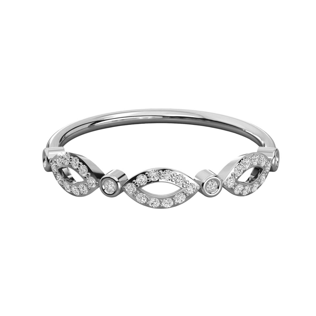  Round Diamond Designer Wedding Band For Women