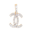  Round Diamond Charm Luxurious Pendant For Women