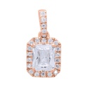  Round And Radiant Diamond Designer Pendant For Women