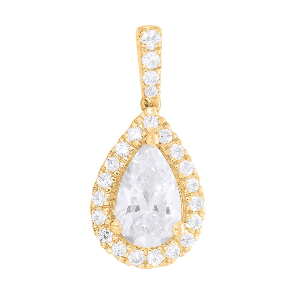  Round And Pear Diamond Designer Pendant For Women
