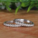 Round Diamond Hoop Earrings For Women