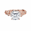 Asscher Shaped Vintage Engagement Ring For Women
