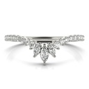  Round Moissanite Wedding Ring 