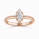 Marquise Cut Set Solitaire Engagement Ring For Women