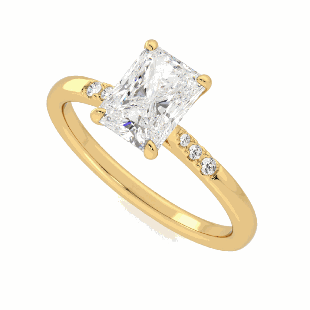  Radiant Cut Diamond 7 Stone Engagement Ring For Women