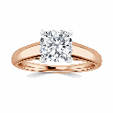  Cushion Cut Diamond Solitaire Engagement Ring For Women