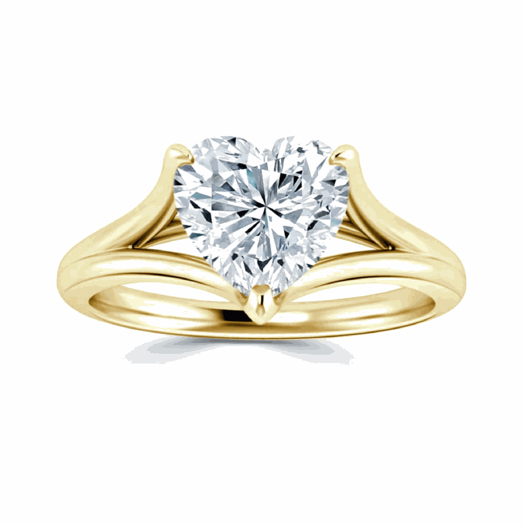  Heart Cut Diamond Engagement Ring For Women