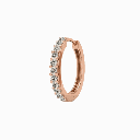  Round Shape Diamond Hoop Earrings For Women