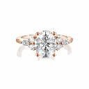 Oval Cut 7 Stone Engagement Ring For Women