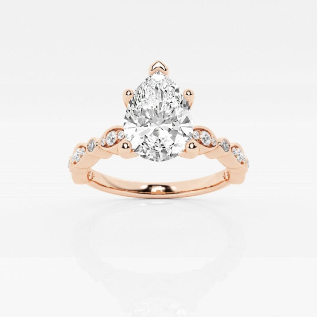 Pear Cut Diamond Engagement Ring For Women