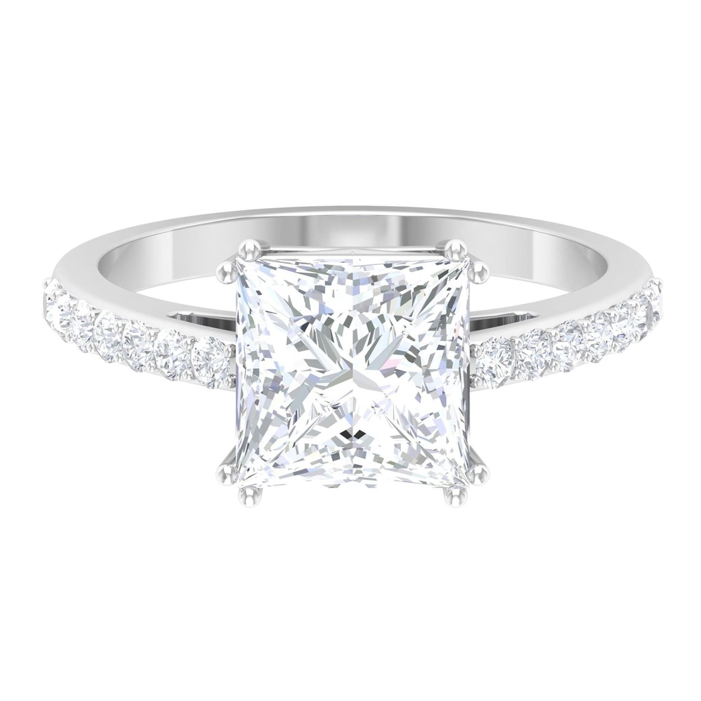  Princess Diamond Engagement Ring for Women
