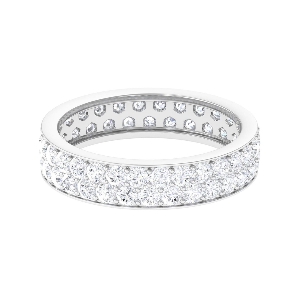 Round Double Line Full Eternity For Women