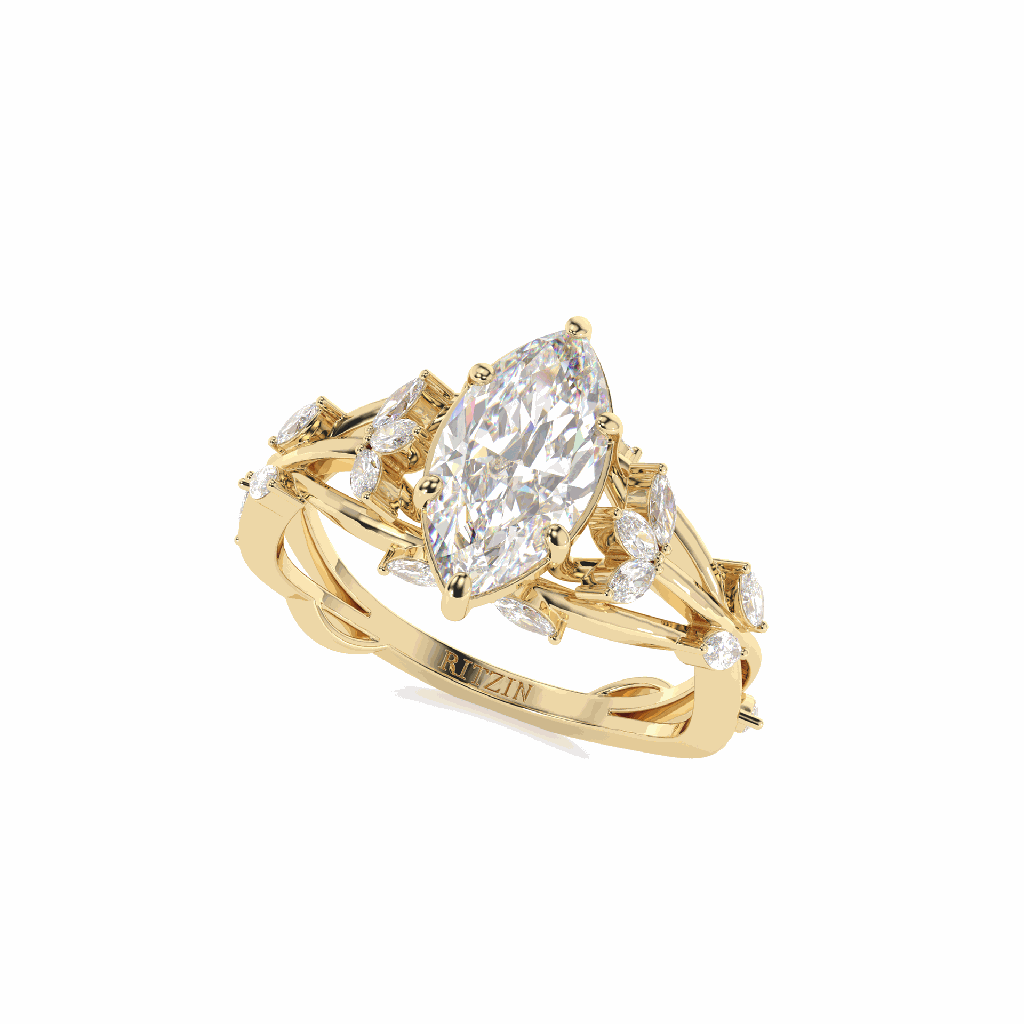 Marquise Diamond Engagement Ring for Women