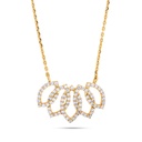  Round Diamond Unique Designer Necklace 