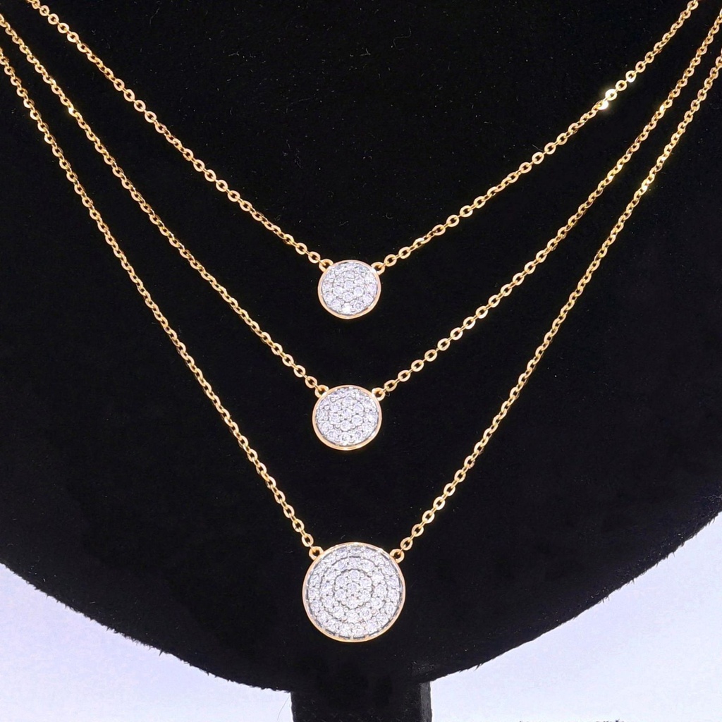 Round Diamond Chain Designer Necklace