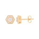  Round Diamond Stud Earrings