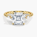  Asscher Cut 7 Stone Engagement Ring For Women