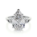 Pear Cut Diamond Solitaire Ring For Women