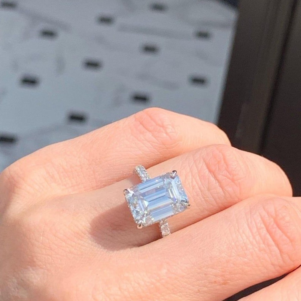 Emerald Cut Wedding Ring For Women