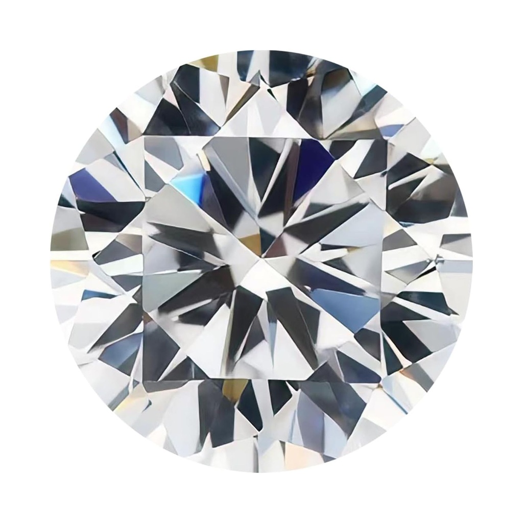 Loose Moissanite White Clean Round Cut 17.00 MM