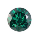 Loose Moissanite Emerald Vivid Green Clean Round Cut 18.00 MM