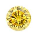 Loose Moissanite Canary Vivid Yellow Clean Round Cut 8.50 MM
