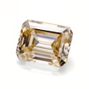Loose Moissanite Brown Clean Emerald Cut 14.00 x 12.00 MM