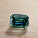 Loose Moissanite Emerald Vivid Green Clean Emerald Cut 12.00 x 10.00 MM