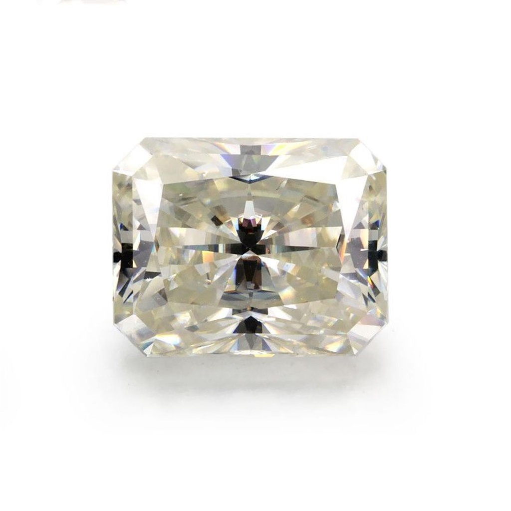 Loose Moissanite Off White Clean Radiant Cut 14.00 x 12.00 MM