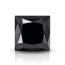 Loose Moissanite Black Clean Princess Cut 9.50 MM