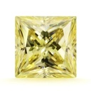 Loose Moissanite Canary Vivid Yellow Clean Princess Cut 7.00 MM