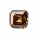 Loose Moissanite Brown Clean Asscher Cut 9.50 MM