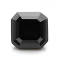 Loose Moissanite Jet Black Clean Asscher Cut 8.00 MM