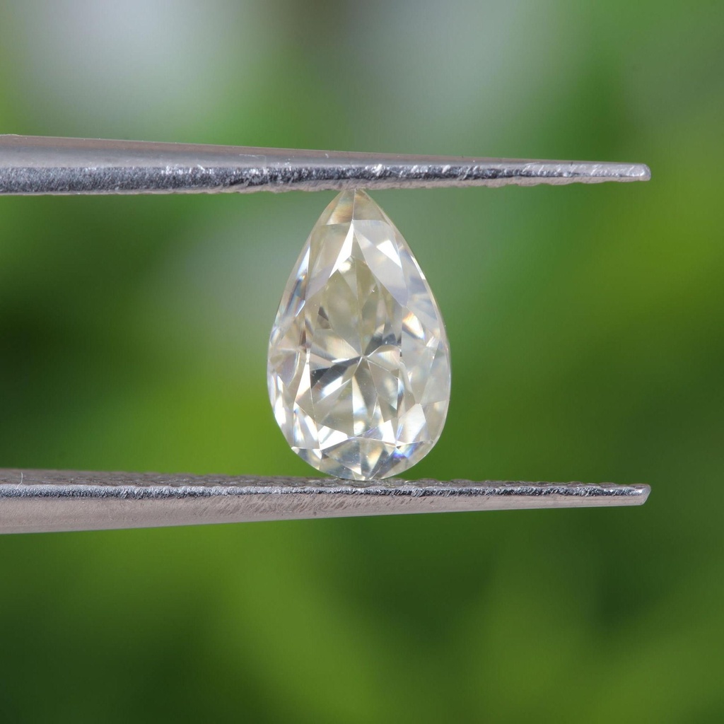 Loose Moissanite Off White Clean Pear Cut 16.00 x 12.00 MM
