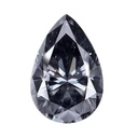 Loose Moissanite Grey Clean Pear Cut 11.00 x 8.00 MM