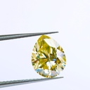 Loose Moissanite Canary Vivid Yellow Clean Pear Cut 10.00 x 8.00 MM
