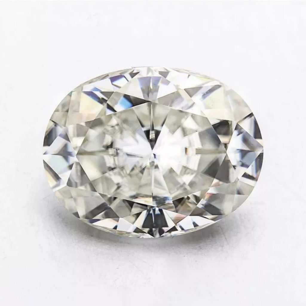 Loose Moissanite Off White Clean Oval Cut 15.00 x 12.00 MM