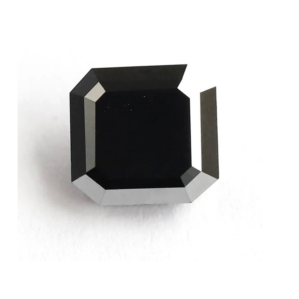 Loose Moissanite Black Clean Square Radiant Cut 9.00 MM